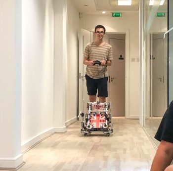 ‘I don’t like robots but that’s why I loved interning at <em>FIRST</em> UK’ confesses Jacob